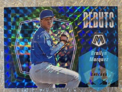2021 Panini Mosaic Debuts Green Prizm Camo Brailyn Marquez #PD8 Rookie RC